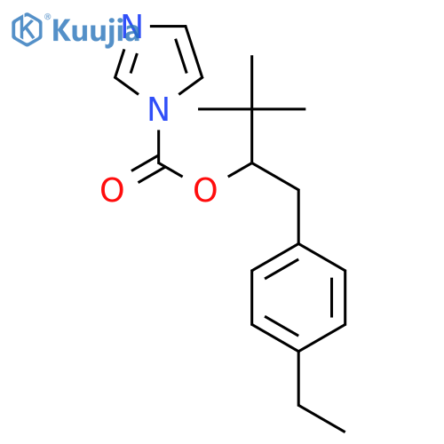 1H-Imidazole-1-carboxylic acid,1-[(4-ethylphenyl)methyl]-2,2-dimethylpropyl ester structure
