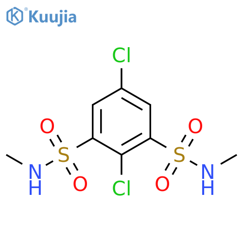 1,3-Benzenedisulfonamide, 2,5-dichloro-N,N'-dimethyl- structure