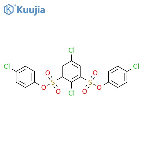 1,3-BENZENEDISULFONIC ACID, 2,5-DICHLORO-, BIS(4-CHLOROPHENYL) ESTER structure