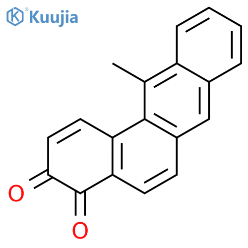 Benz[a]anthracene-3,4-dione,12-methyl- structure