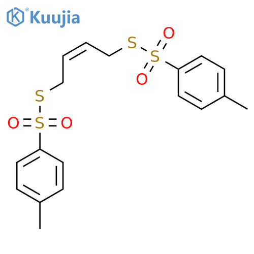 Benzenesulfonothioicacid, 4-methyl-, S1,S1'-(2Z)-2-butene-1,4-diyl ester structure
