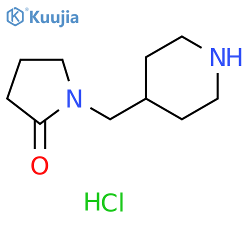1-[(piperidin-4-yl)methyl]pyrrolidin-2-one hydrochloride structure