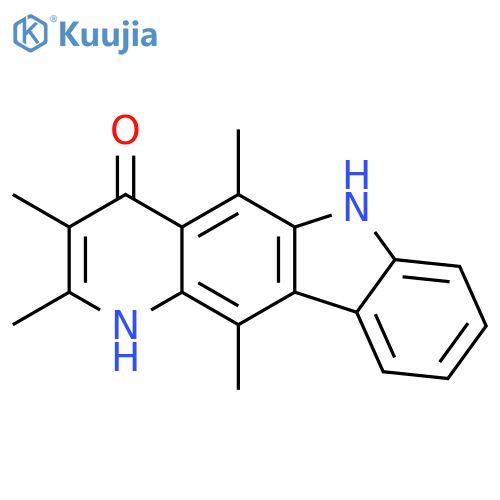 4H-Pyrido[3,2-b]carbazol-4-one, 1,6-dihydro-2,3,5,11-tetramethyl- structure