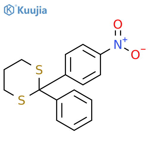 1,3-Dithiane, 2-(4-nitrophenyl)-2-phenyl- structure