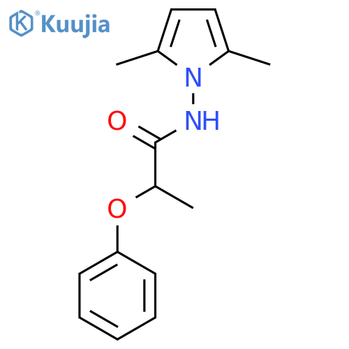 Propanamide, N-(2,5-dimethyl-1H-pyrrol-1-yl)-2-phenoxy- structure