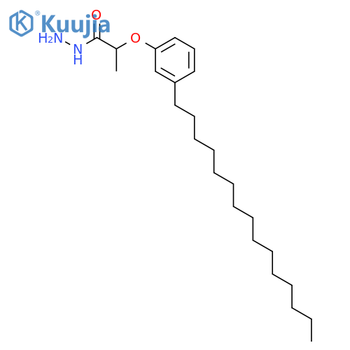 Propanoic acid,2-(3-pentadecylphenoxy)-, hydrazide structure