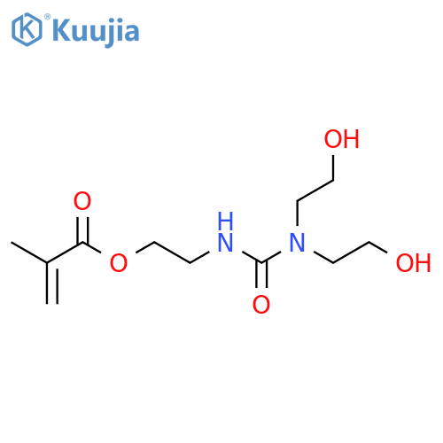 2-Propenoic acid, 2-methyl-,2-[[[bis(2-hydroxyethyl)amino]carbonyl]amino]ethyl ester structure