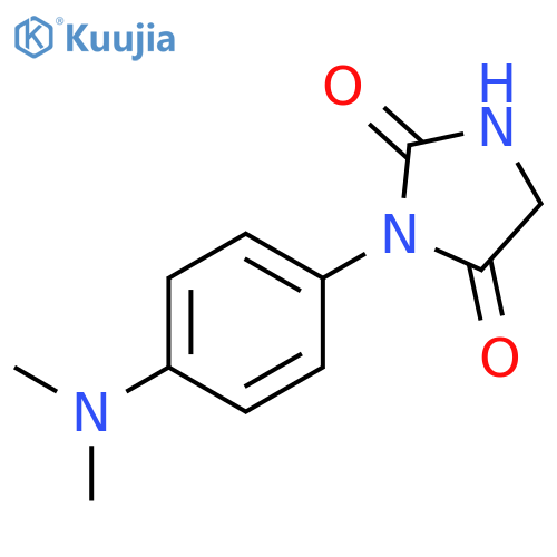 3-4-(Dimethylamino)phenylimidazolidine-2,4-dione structure