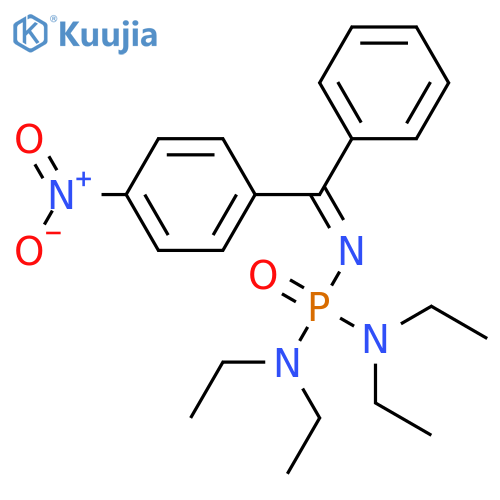 Phosphoric triamide, tetraethyl[(4-nitrophenyl)phenylmethylene]- structure