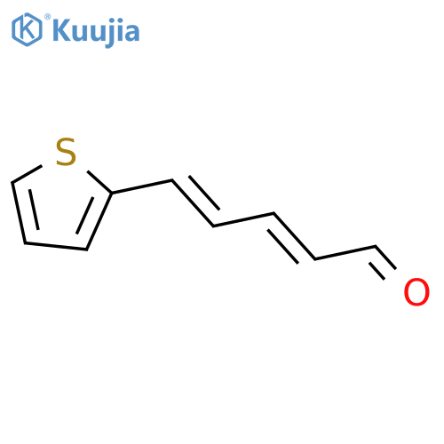 5-thiophen-2-ylpenta-2,4-dienal structure