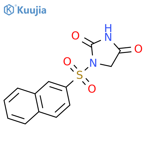 1-naphthalen-2-ylsulfonylimidazolidine-2,4-dione structure