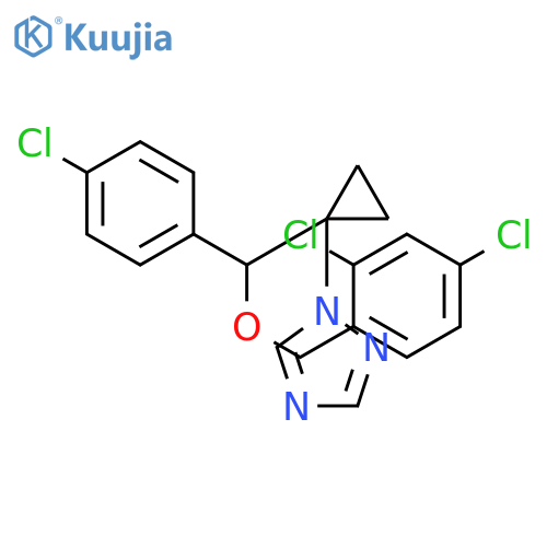1H-1,2,4-Triazole, 1-[1-[(4-chlorophenyl)[(2,4-dichlorophenyl)methoxy]methyl]cyclopropyl]- structure