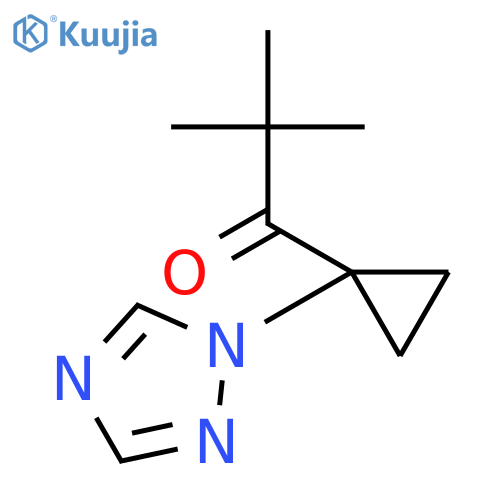 1-PROPANONE, 2,2-DIMETHYL-1-[1-(1H-1,2,4-TRIAZOL-1-YL)CYCLOPROPYL]- structure