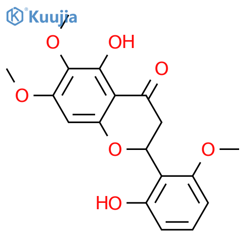 4H-1-Benzopyran-4-one,2,3-dihydro-5-hydroxy-2-(2-hydroxy-6-methoxyphenyl)-6,7-dimethoxy-,(S)- structure
