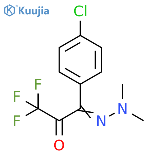 1,2-Propanedione, 1-(4-chlorophenyl)-3,3,3-trifluoro-, 1-(2,2-dimethylhydrazone) structure