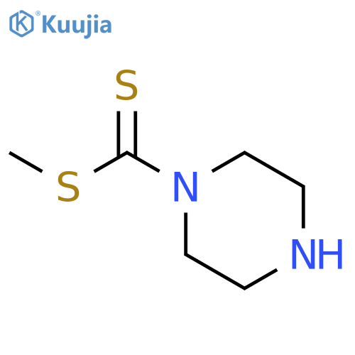 1-Piperazinecarbodithioicacid, methyl ester structure