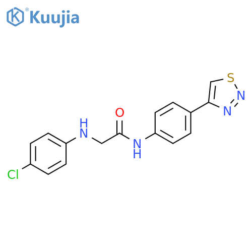 Acetamide,2-[(4-chlorophenyl)amino]-N-[4-(1,2,3-thiadiazol-4-yl)phenyl]- structure