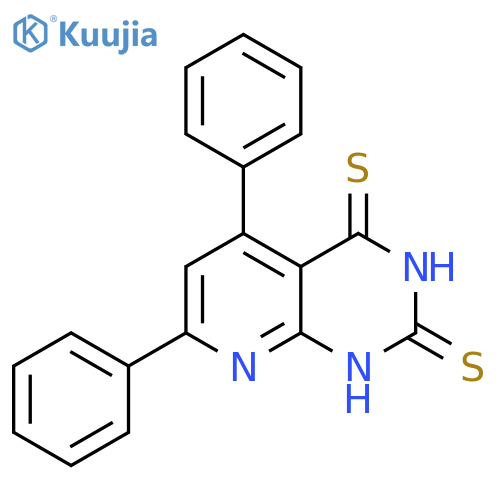 Pyrido[2,3-d]pyrimidine-2,4(1H,3H)-dithione, 5,7-diphenyl- structure