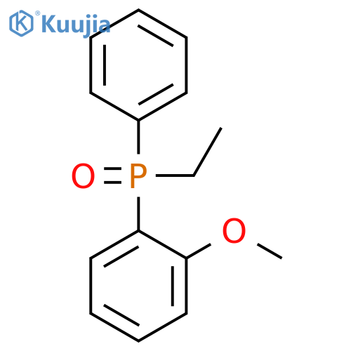 Phosphine oxide, ethyl(2-methoxyphenyl)phenyl-, (±)- structure