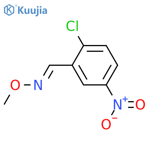 Benzaldehyde, 2-chloro-5-nitro-, O-methyloxime structure