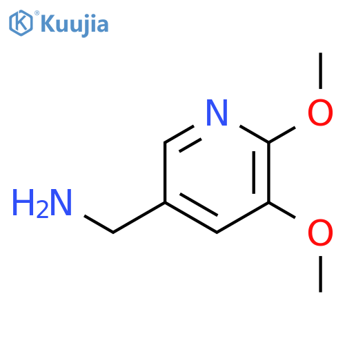 5,6-dimethoxy-3-Pyridinemethanamine structure