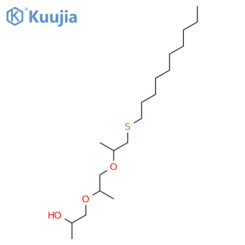 2-Propanol, 1-[2-[2-(decylthio)-1-methylethoxy]-1-methylethoxy]- structure