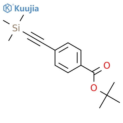 tert-Butyl 4-((trimethylsilyl)ethynyl)benzoate structure