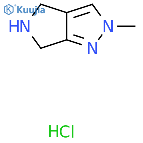 2-Methyl-2,4,5,6-tetrahydropyrrolo[3,4-c]pyrazole hydrochloride structure