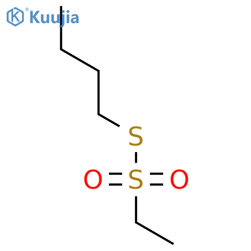 1-ethylsulfonylsulfanylbutane structure