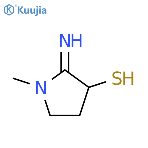 3-Pyrrolidinethiol,2-imino-1-methyl- structure