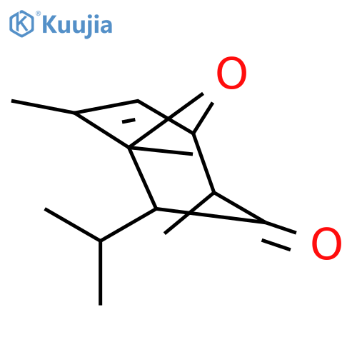 8-Oxabicyclo[3.2.1]oct-6-en-3-one, 1,4,7-trimethyl-2-(1-methylethyl)- structure