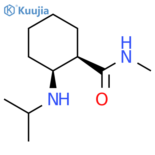 Cyclohexanecarboxamide, N-methyl-2-[(1-methylethyl)amino]-, cis- structure