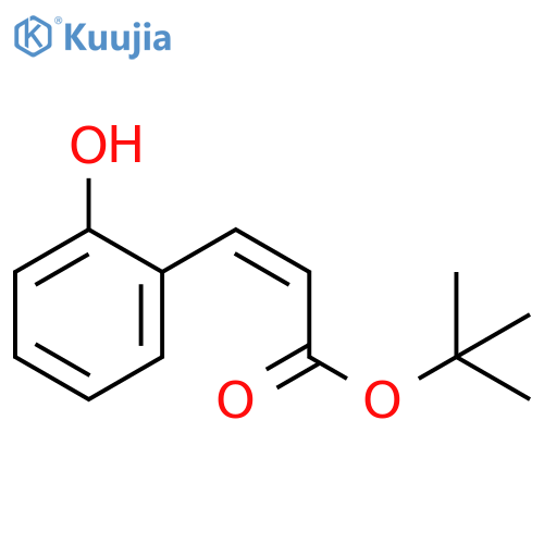 2-Propenoic acid, 3-(2-hydroxyphenyl)-, 1,1-dimethylethyl ester, (Z)- structure