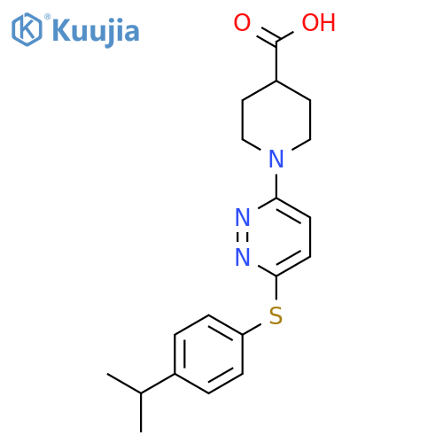 1-{6-(4-Isopropylphenyl)thiopyridazin-3-yl}piperidine-4-carboxylic Acid structure