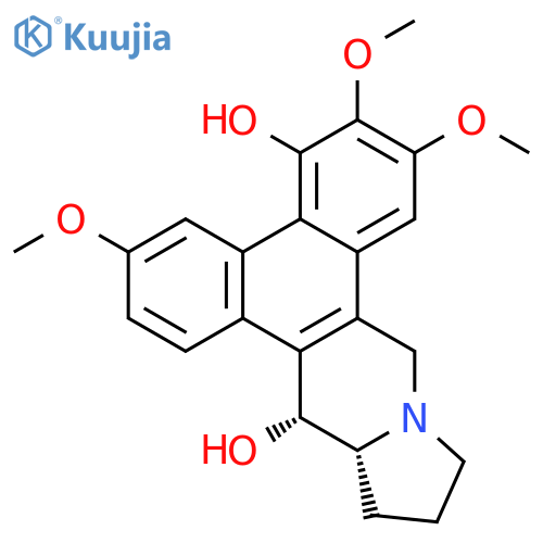 Dibenzo[f,h]pyrrolo[1,2-b]isoquinoline-5,14-diol, 9,11,12,13,13a,14-hexahydro-3,6,7-trimethoxy-, (13aR-trans)- structure