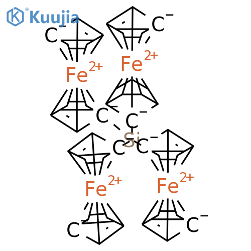 Ferrocene,1,1'',1'''',1''''''-silanetetrayltetrakis- (9CI) structure