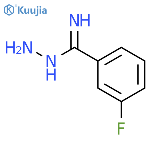 Benzenecarboximidic acid, 3-fluoro-, hydrazide structure