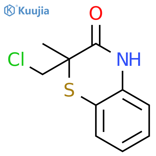 2H-1,4-Benzothiazin-3(4H)-one, 2-(chloromethyl)-2-methyl- structure