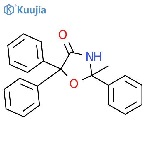 4-Oxazolidinone, 2-methyl-2,5,5-triphenyl- structure