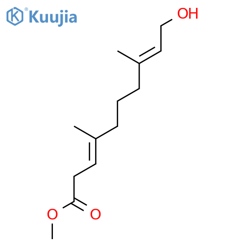 methyl 10-hydroxy-4,8-dimethyldeca-3,8-dienoate structure