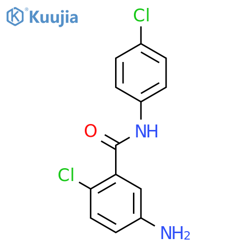 Benzamide, 5-amino-2-chloro-N-(4-chlorophenyl)- structure