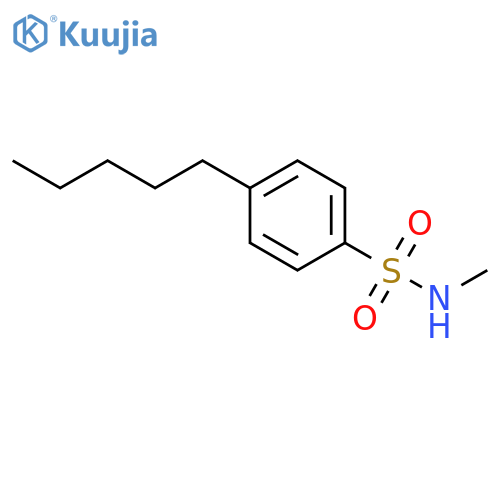 N-methyl-4-pentylbenzene-1-sulfonamide structure