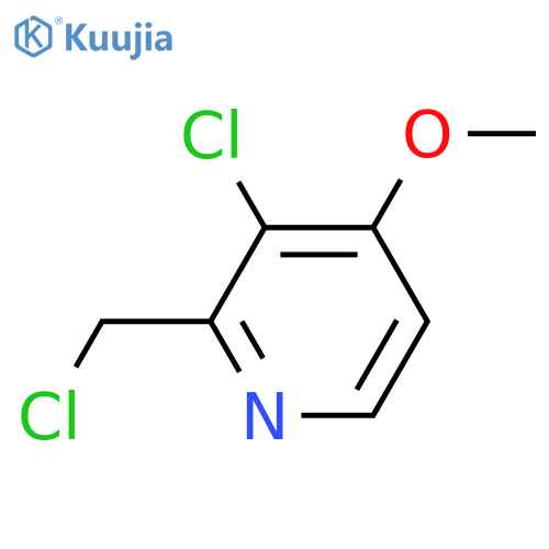 3-Chloro-2-(chloromethyl)-4-methoxypyridine structure