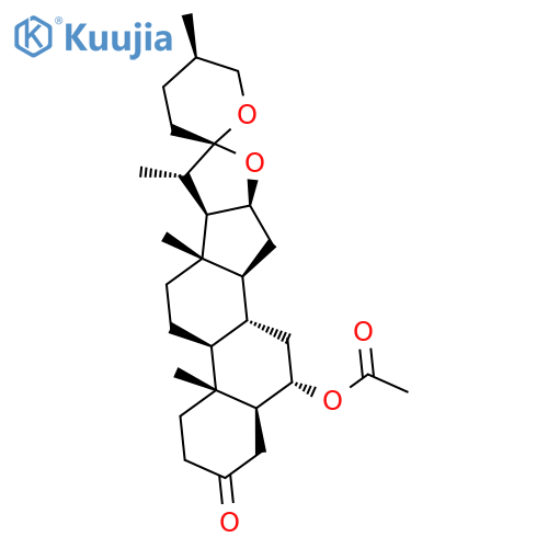 Spirostan-3-one, 6-(acetyloxy)-, (5a,6a,25R)- structure