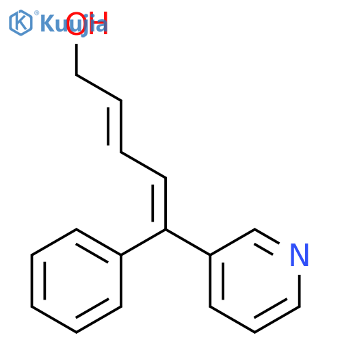 2,4-Pentadien-1-ol, 5-phenyl-5-(3-pyridinyl)-, (E,E)- structure
