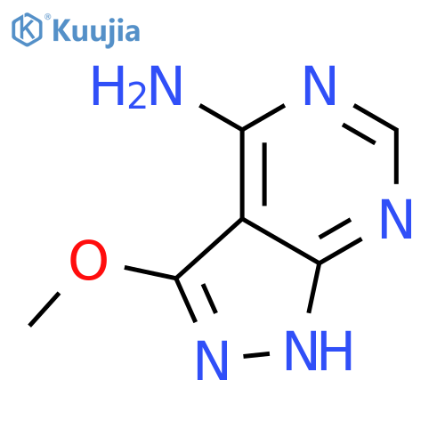 3-methoxy-1H-pyrazolo3,4-dpyrimidin-4-amine structure