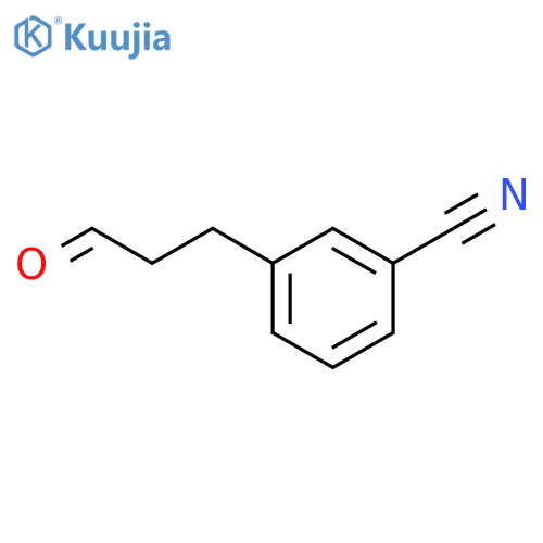 3-(3-oxopropyl)benzonitrile structure