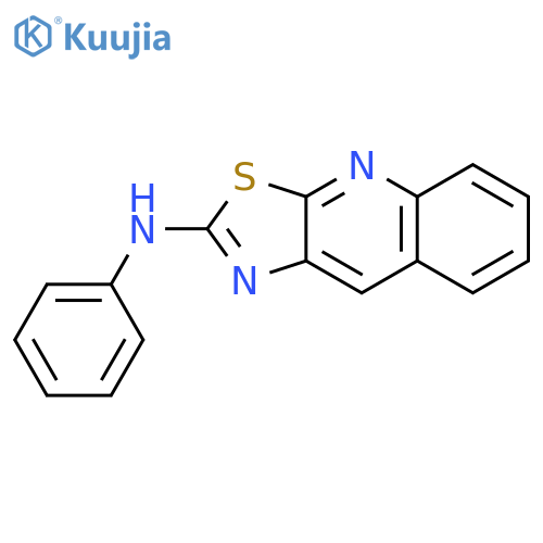 Thiazolo[5,4-b]quinolin-2-amine, N-phenyl- structure