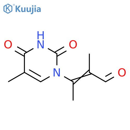 2-Butenal,3-(3,4-dihydro-5-methyl-2,4-dioxo-1(2H)-pyrimidinyl)-2-methyl- structure