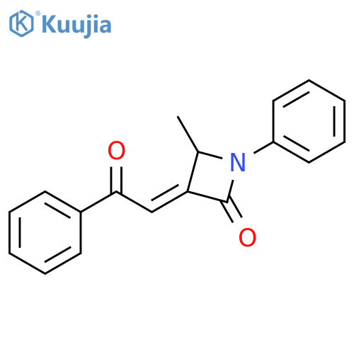 2-Azetidinone, 4-methyl-3-(2-oxo-2-phenylethylidene)-1-phenyl-, (E)- structure
